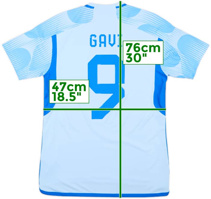 2022-23 Spain Away Shirt Gavi #9 - 10/10 - (M)