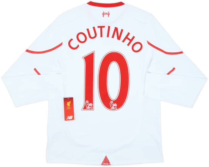 2015-16 Liverpool Away L/S Shirt Coutinho #10 (S)