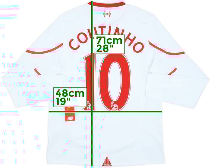2015-16 Liverpool Away L/S Shirt Coutinho #10 (S)