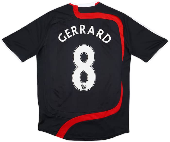 2007-08 Liverpool Third Shirt Gerrard #8 - 8/10 - (M)