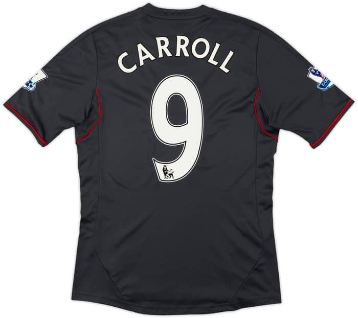 2011-12 Liverpool Away Shirt Carroll #9 - 8/10 - (S)