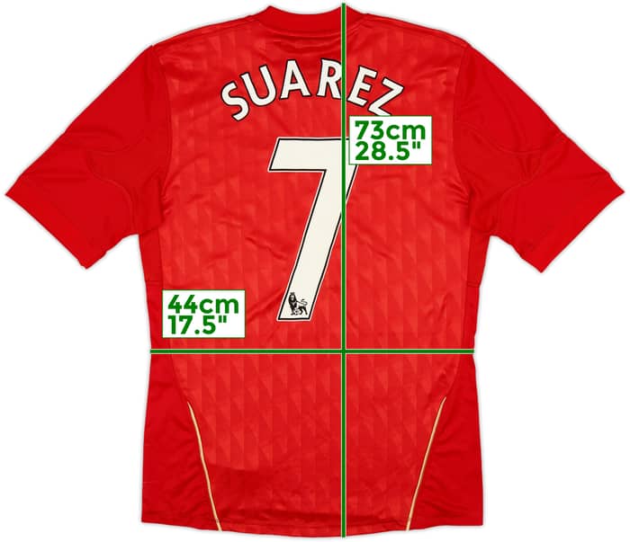 2010-12 Liverpool Home Shirt Suarez #7 - 8/10 - (S)