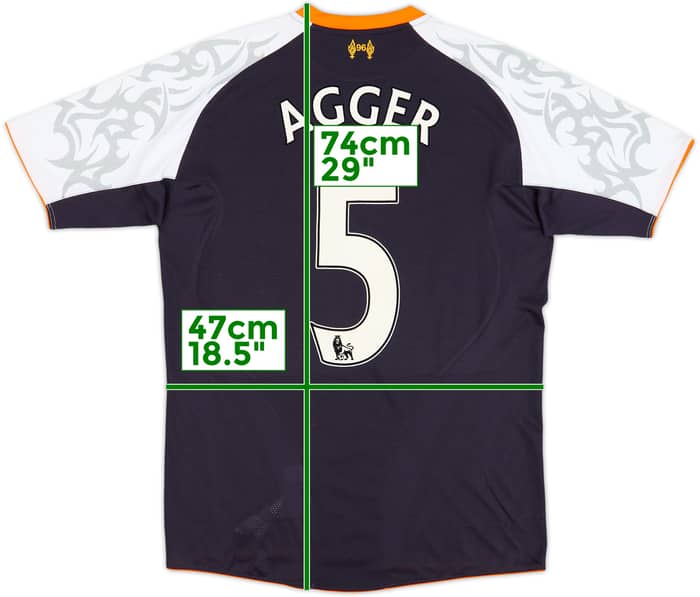 2012-13 Liverpool Third Shirt Agger #5 - 9/10 - (S)