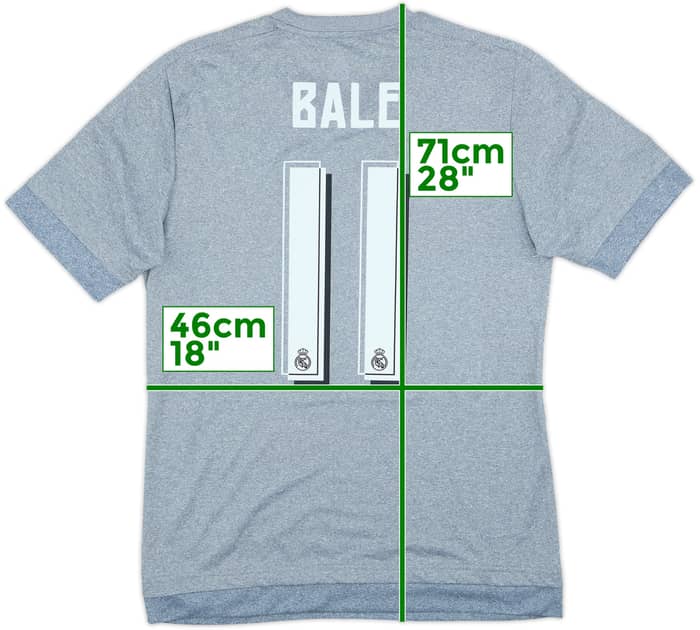 2015-16 Real Madrid Away Shirt Bale #11 - 10/10 - (S)