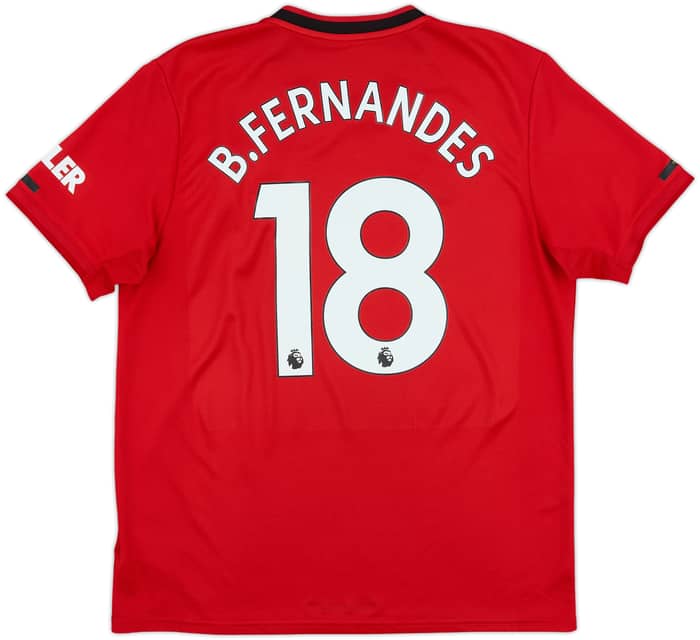 2019-20 Manchester United Home Shirt B.Fernandes #18 - 7/10 - (L)