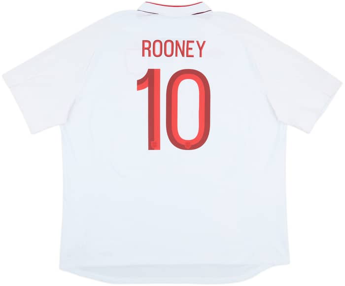 2012-13 England Home Shirt Rooney #10 - 8/10 - (4XL)
