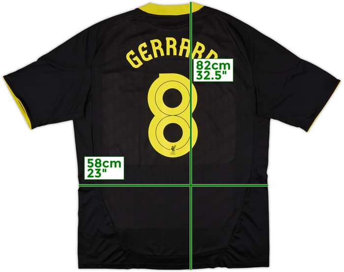 2010-11 Liverpool Third Shirt Gerrard #8 - 7/10 - (XXL)