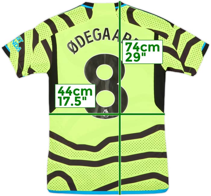 2023-24 Arsenal Authentic Away Shirt Odegaard #8 - 8/10 - (S)