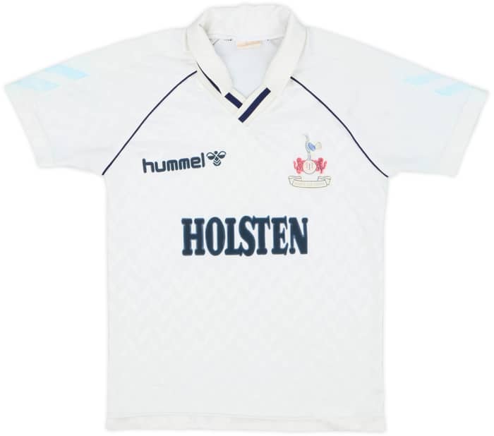 1987-89 Tottenham Home Shirt - 7/10 - (S.Boys)
