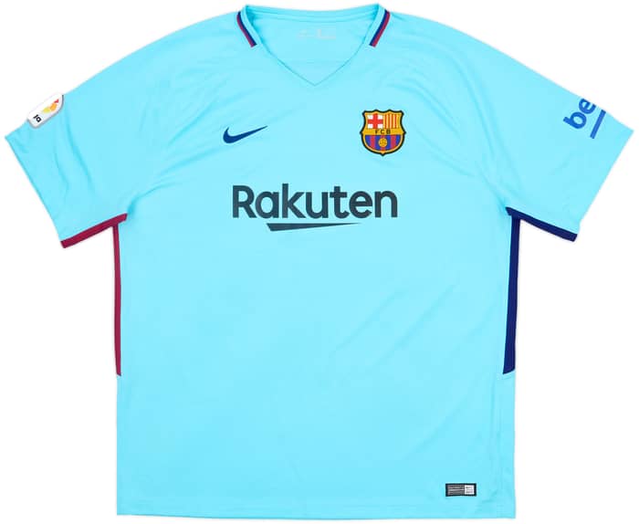 2017-18 Barcelona Away Shirt Suarez #9 - 7/10 - (XXL)