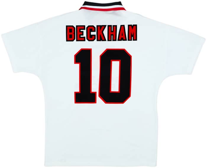 1996-97 Manchester United Away Shirt Beckham #10 - 6/10 - (L)