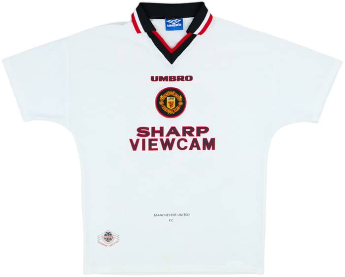 1996-97 Manchester United Away Shirt Beckham #10 - 6/10 - (L)