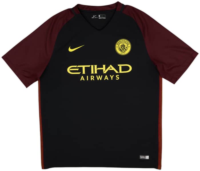 2016-17 Manchester City Away Shirt Kun Aguero #10 - 8/10 - (L)