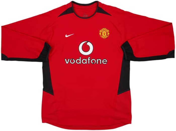 2002-04 Manchester United Home L/S Shirt Ronaldo #7 - 10/10 - (M)