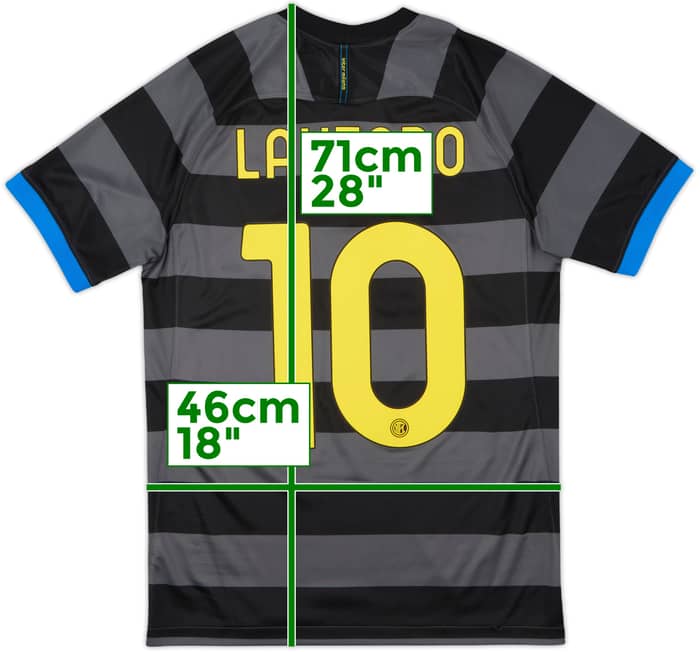 2020-21 Inter Milan Third Shirt Lautaro #10 - 9/10 - (S)