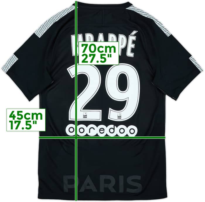 2017-18 Paris Saint-Germain Third Shirt Mbappe #29 - 8/10 - (S)