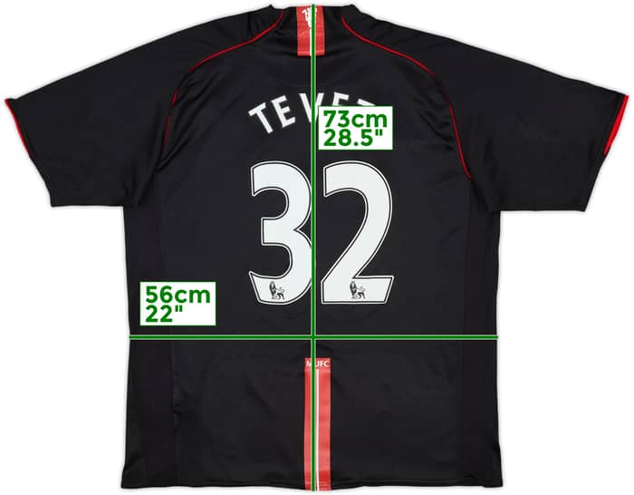 2007-08 Manchester United Away Shirt Tevez #32 - 8/10 - (XL)