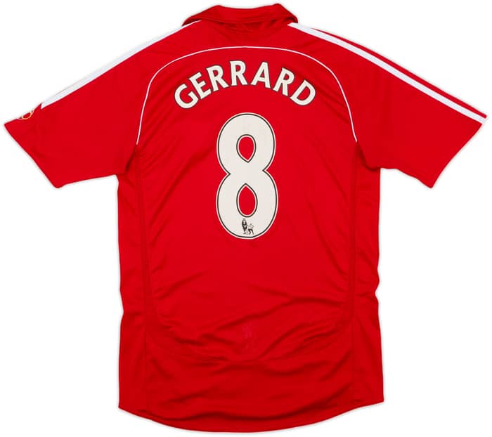2006-08 Liverpool Home Shirt Gerrard #8 - 5/10 - (S)