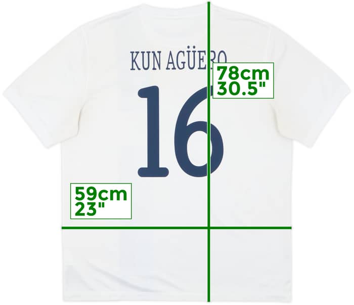 2013-14 Manchester City Third Shirt Kun Aguero #16 - 7/10 - (XL)