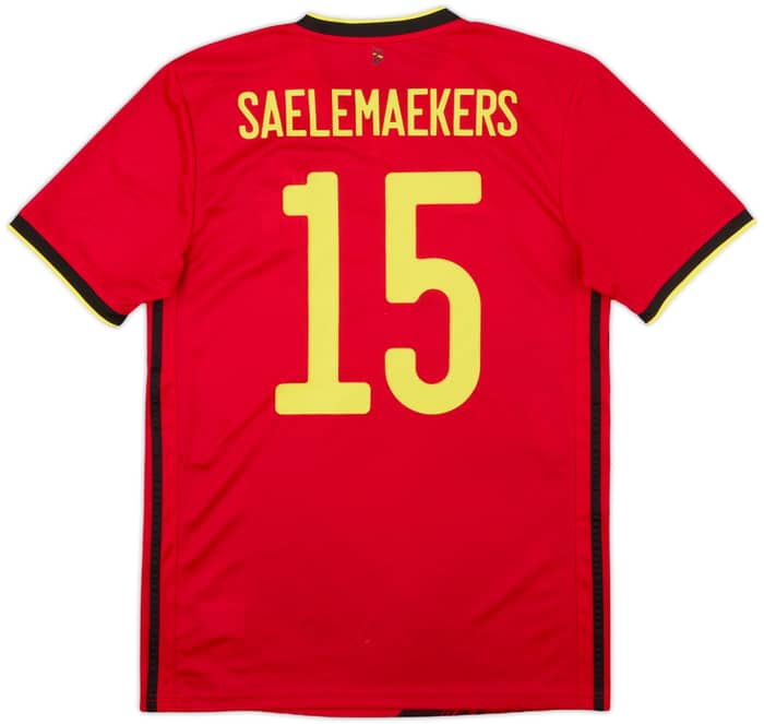2020-21 Belgium Home Shirt Saelemaekers #15 - 8/10 - (S)