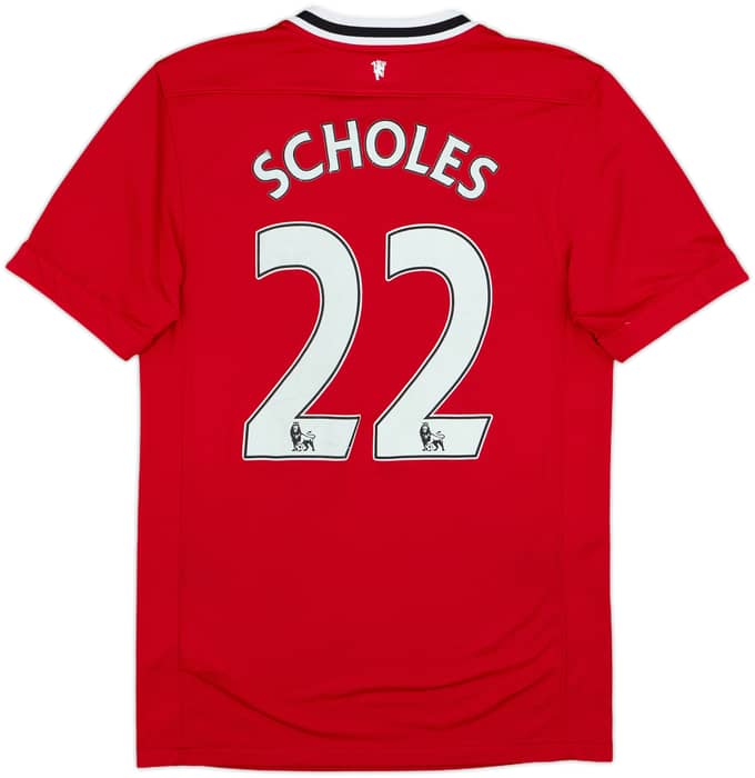 2011-12 Manchester United Home Shirt Scholes #22 - 5/10 - (S)