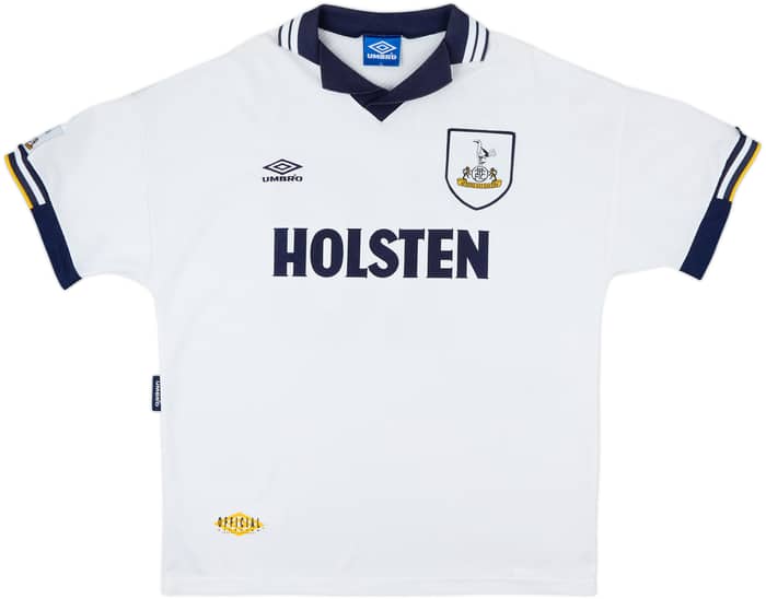 1993-95 Tottenham Home Shirt Sheringham #10 - 9/10 - (XL)