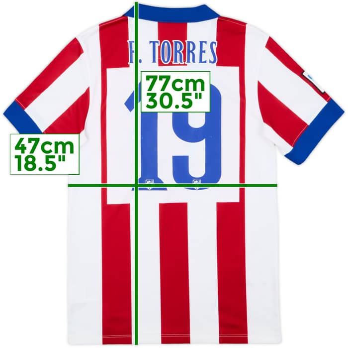 2014-15 Atletico Madrid Home Shirt F. Torres #19 - 6/10 - (S)
