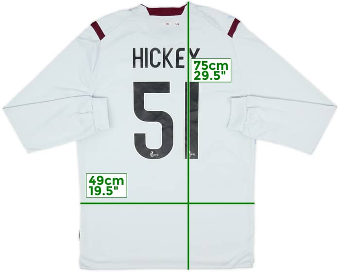 2019-20 Hearts Away L/S Shirt Hickey #51 - 7/10 - (L)