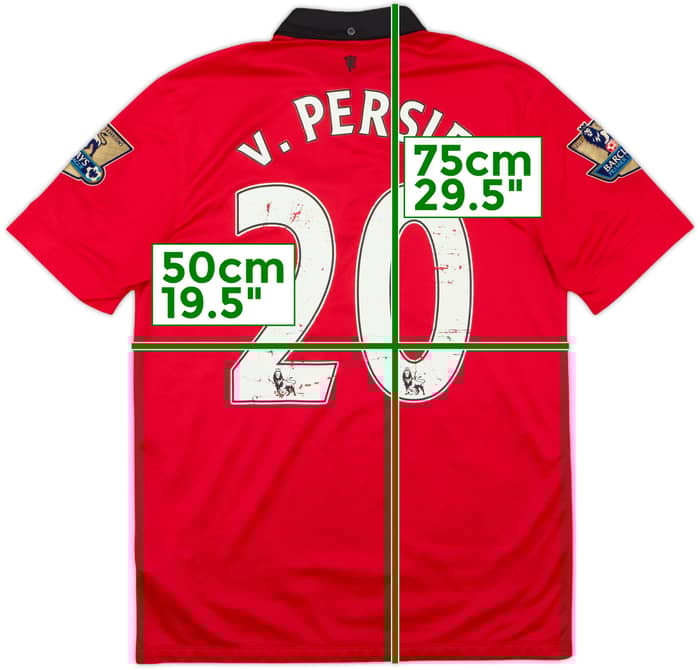 2013-14 Manchester United Home Shirt v. Persie #20 - 3/10 - (M)