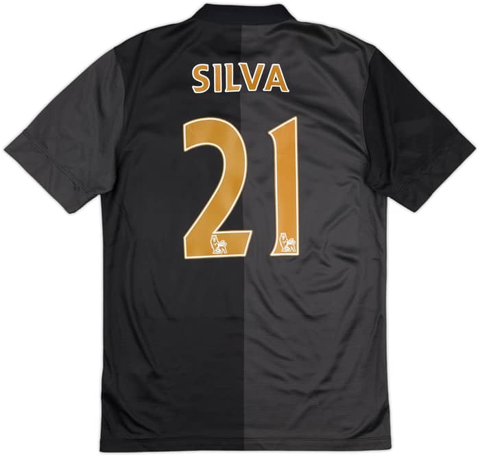 2013-14 Manchester City Away Shirt Silva #21 - 8/10 - (S)