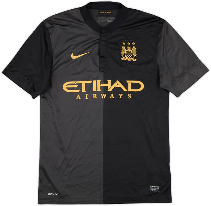 2013-14 Manchester City Away Shirt Silva #21 - 8/10 - (S)