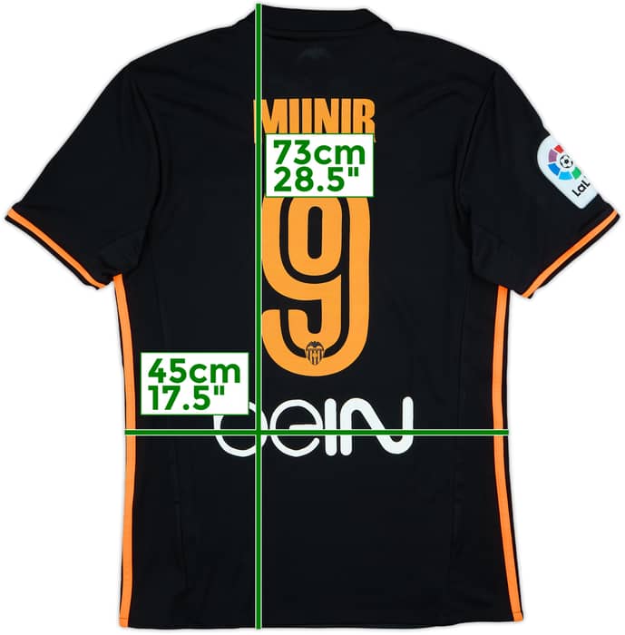 2016-17 Valencia Away Shirt Munir #9 - 5/10 - (S)