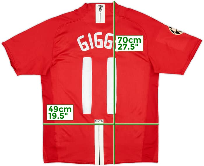 2007-09 Manchester United 'Moscow 2008' Home Shirt Giggs #11 - 6/10 - (M)