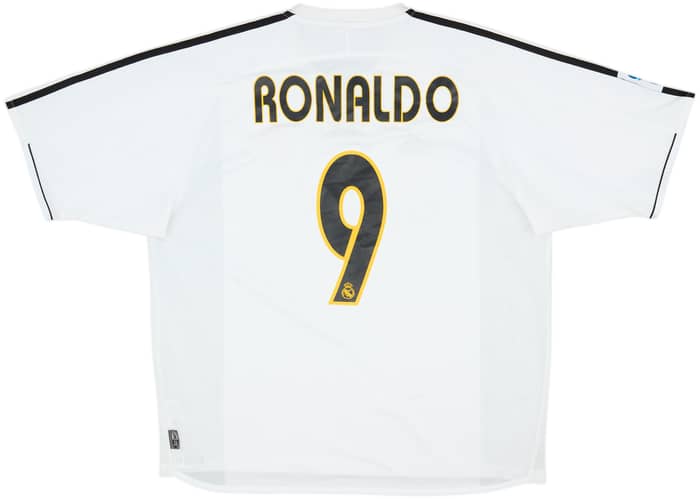 2003-04 Real Madrid Home Shirt Ronaldo #9 - 8/10 - (XL)