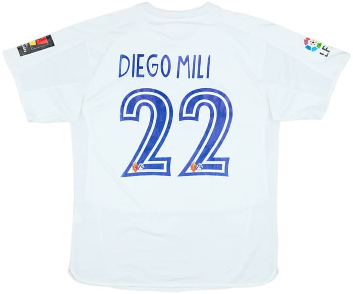 2007-08 Real Zaragoza Home Shirt Diego Milito #22 - 5/10 - (XL)