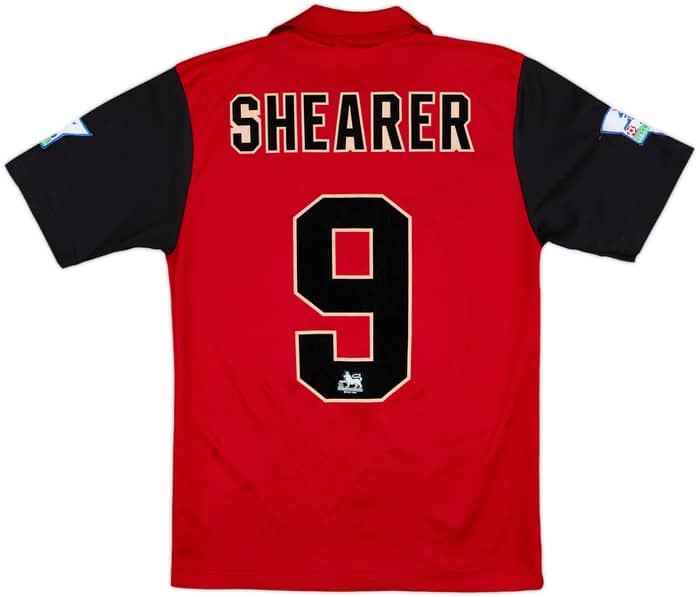 1995-96 Blackburn Away Shirt Shearer #9 - 7/10 - (M)