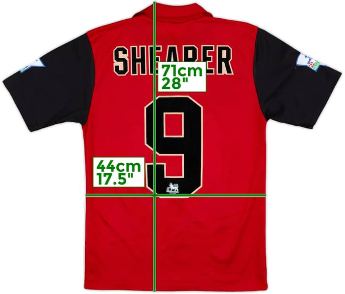 1995-96 Blackburn Away Shirt Shearer #9 - 7/10 - (M)