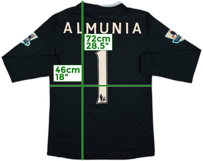 2008-09 Arsenal GK Shirt Almunia #1 - 6/10 - (XL.Boys)