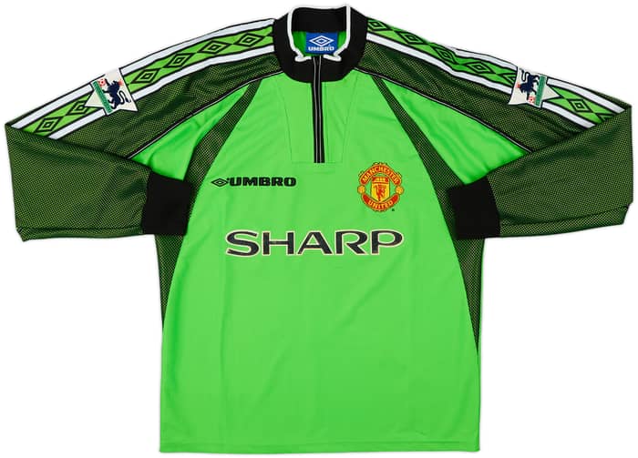 1998-99 Manchester United GK Shirt Schmeichel #1 - 6/10 - (L)