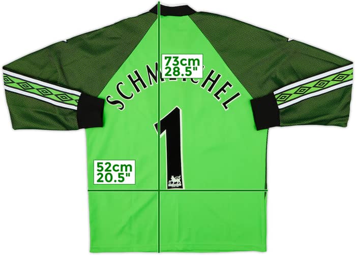 1998-99 Manchester United GK Shirt Schmeichel #1 - 6/10 - (L)
