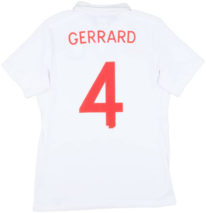 2009-10 England 'South Africa' Home Shirt Gerrard #4 - 5/10 - (M)
