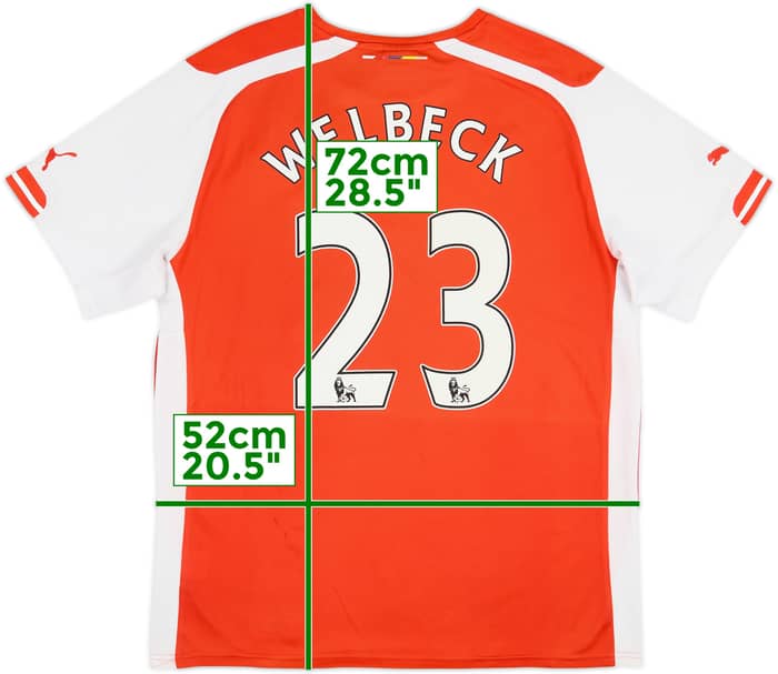 Camiseta de local del Arsenal 2014-15 Welbeck #23 - 7/10 - (L)