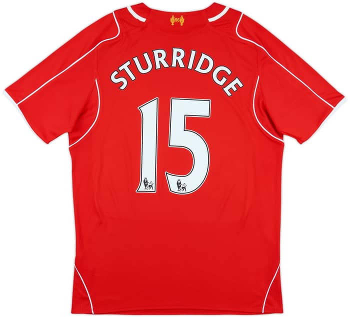 2014-15 Liverpool Home Shirt Sturridge #15 - 7/10 - (M)