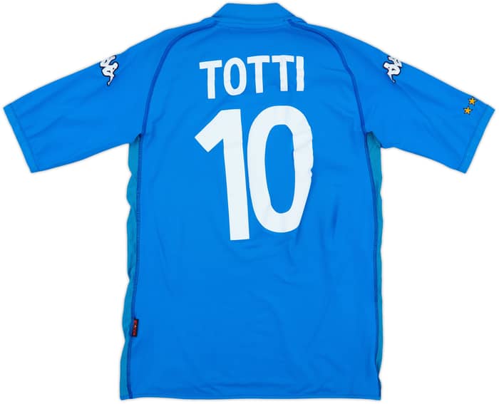 2002 Italy Home Shirt Totti #10 - 6/10 - (M)