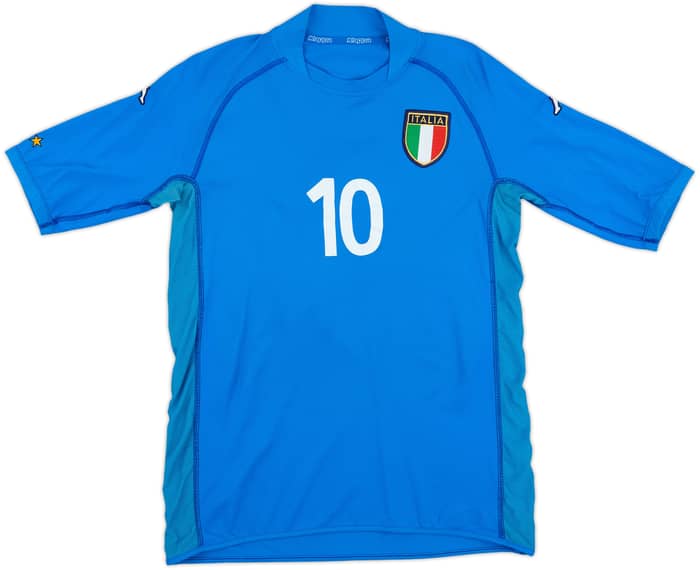 2002 Italy Home Shirt Totti #10 - 6/10 - (M)