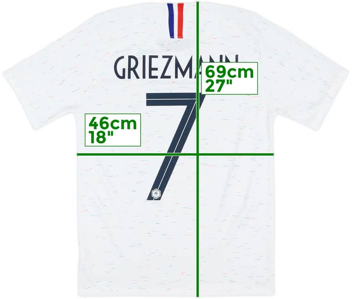 2018 France Away Shirt Griezmann #7 - 10/10 - (S)