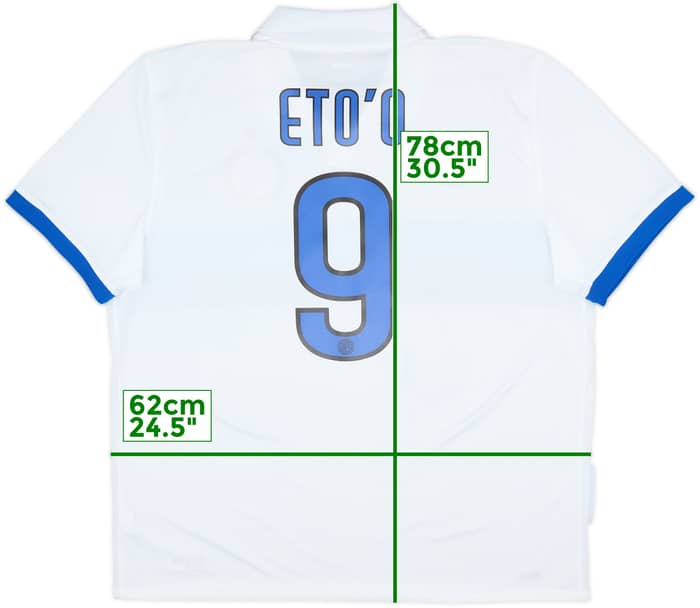 2009-10 Inter Milan Away Shirt Eto'o #9 - 7/10 - (XXL)