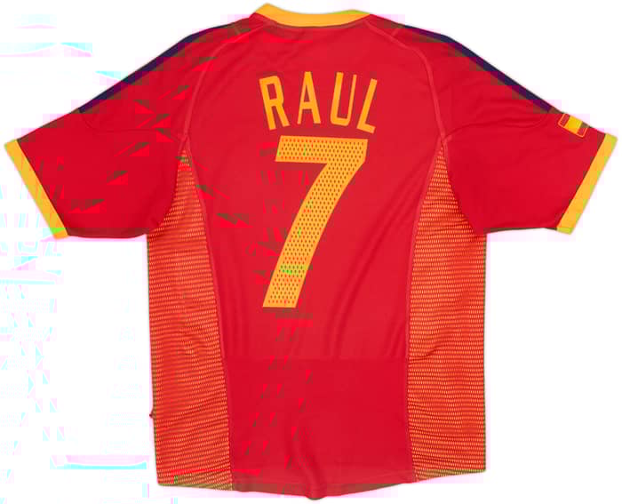 2002-04 Spain Home Shirt Raul #7 - 8/10 - (M)