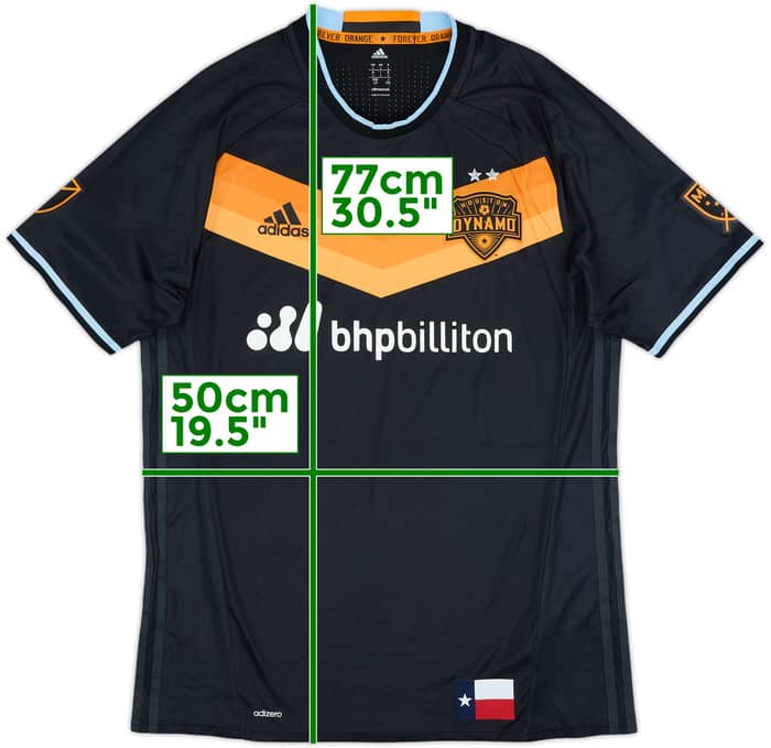 Camiseta auténtica de visitante del Houston Dynamo 2016 - 7/10 - (L)