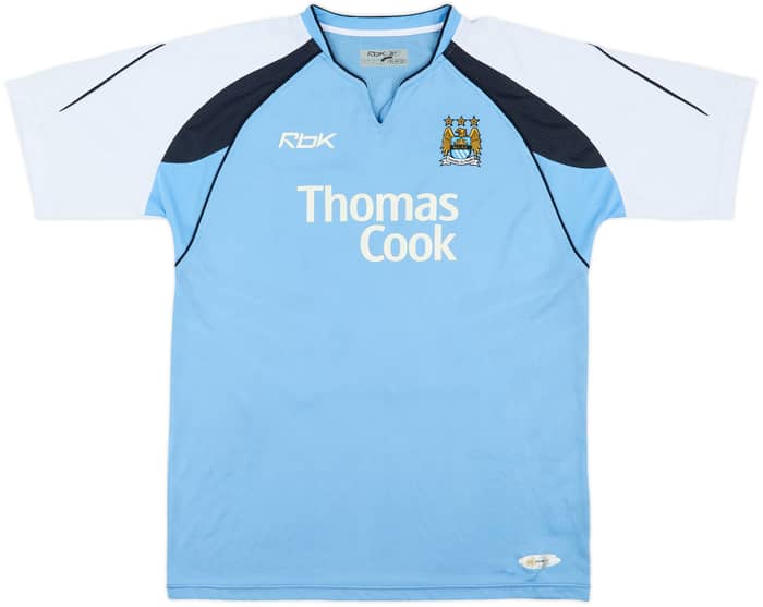 2006-07 Manchester City Home Shirt Dunne #22 - 8/10 - (L)